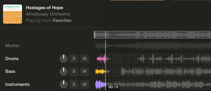 New stems in Tracklib